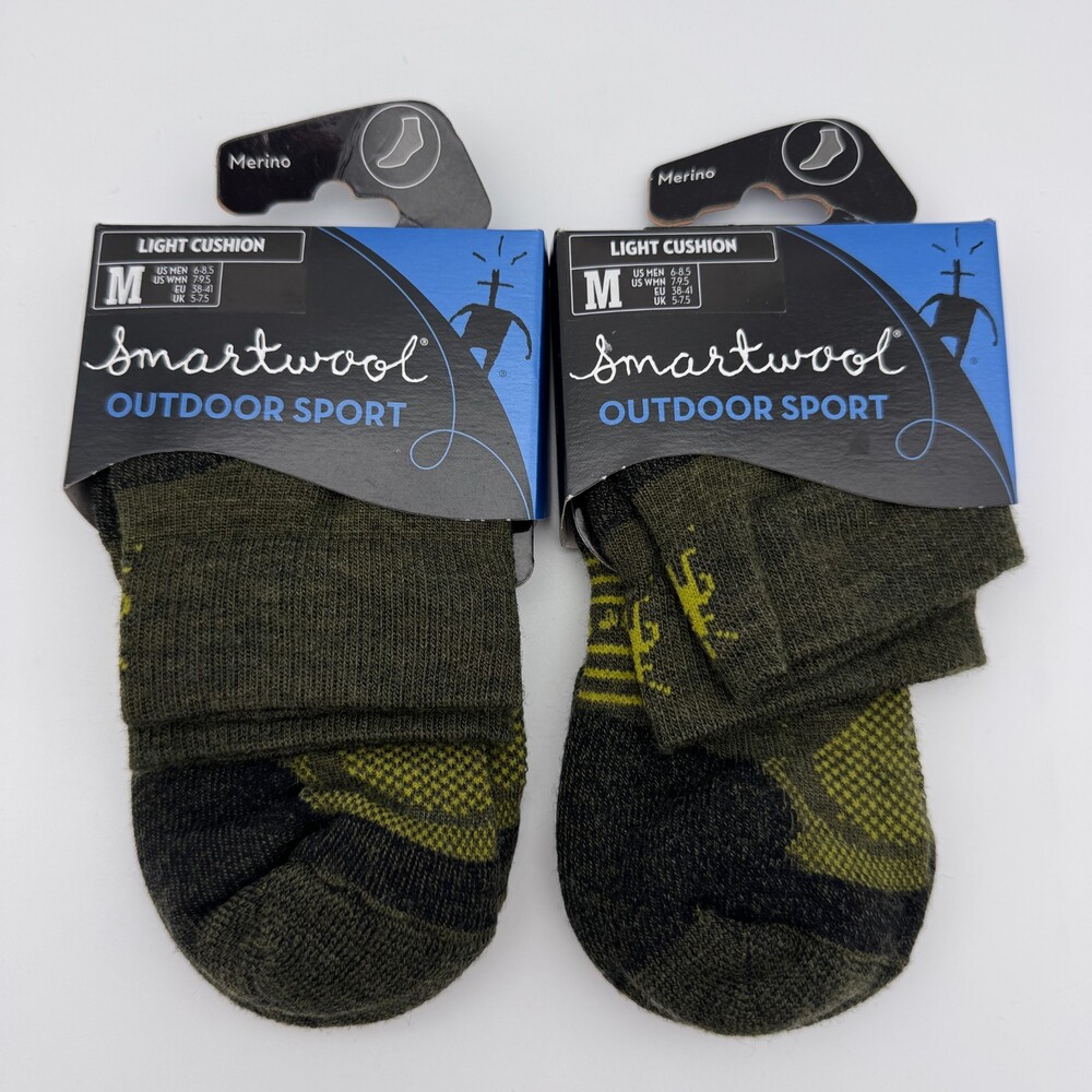 SmartWool Socks Mens Medium Outdoor Sport Light Cushion Merino Wool Blend NEW